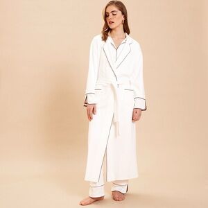 Laurence Tavernier Tempo Robe white and brown size large